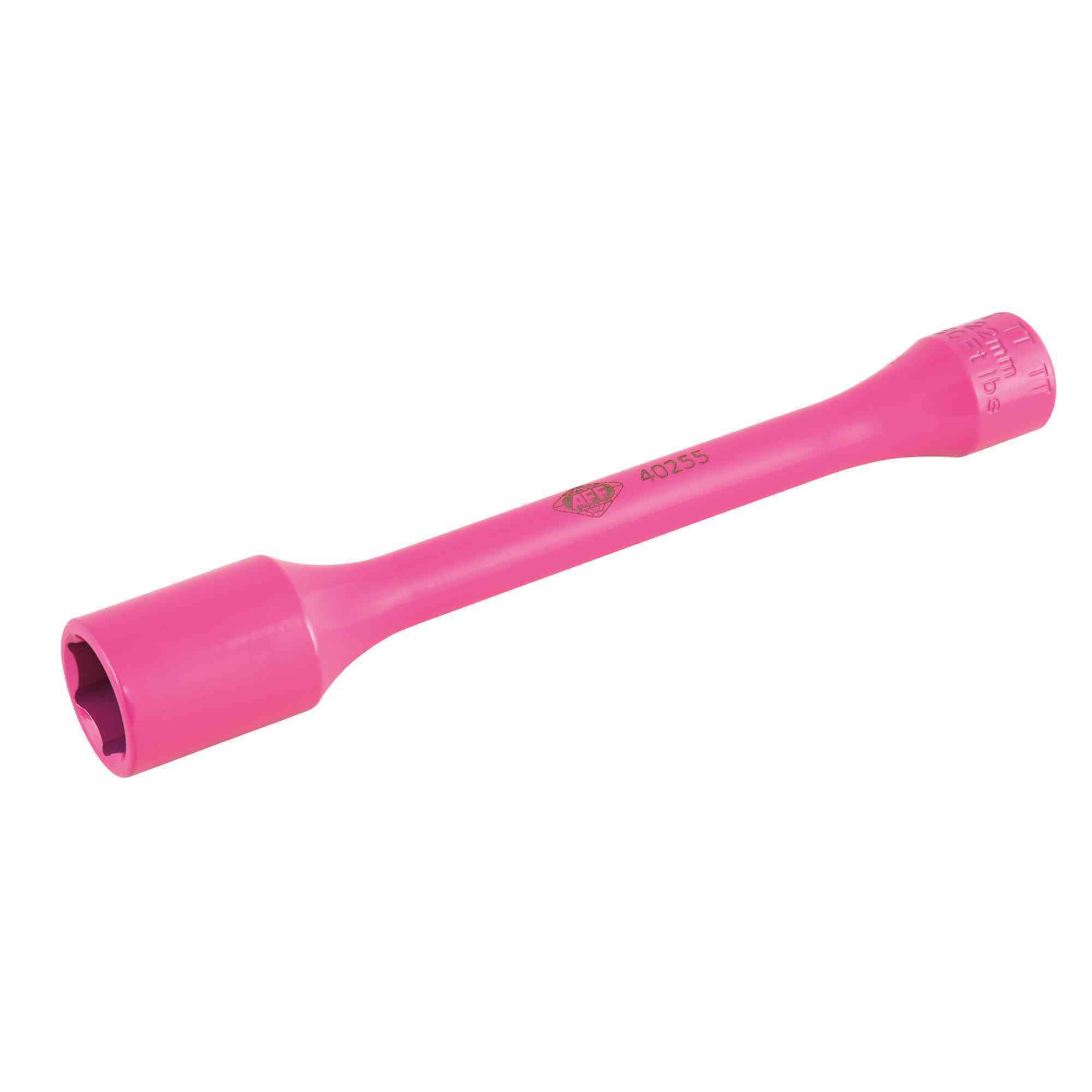 American Forge & Foundry Torque Limiting Socket — 1/2in. Drive, 22mm (7/8in.), 150 ft.-lbs., Neon Pink, Model# 40255